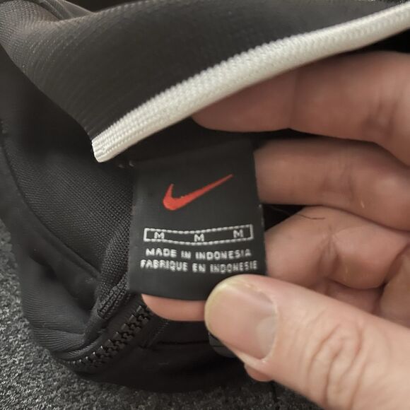 VTG Y2K Nike Track “Team Nike” Spellout Jacket Full Zip Men's Black Size Medium - Picture 8 of 8